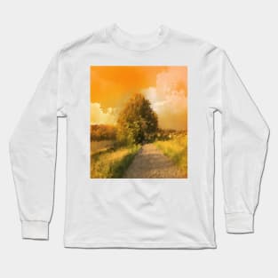 Cubist Tree bathing in Sunlight Long Sleeve T-Shirt